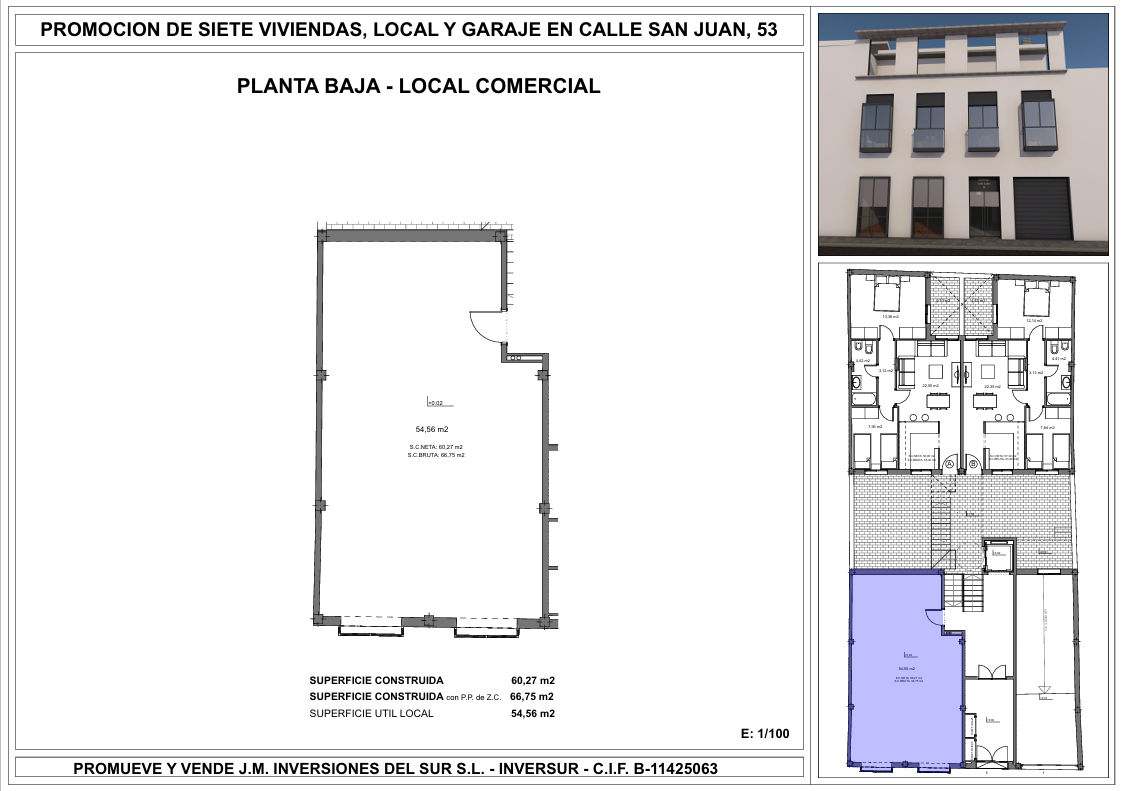 Local en venta en Calle San Juan, 53 — Plano